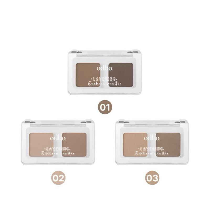 :: OD7018 :: Odbo Layering Eyebrow Powder โอดีบีโอ เลเยอร์ริ่ง อายบราว พาวเดอร์ ที่เขียนคิ้วฝุ่น