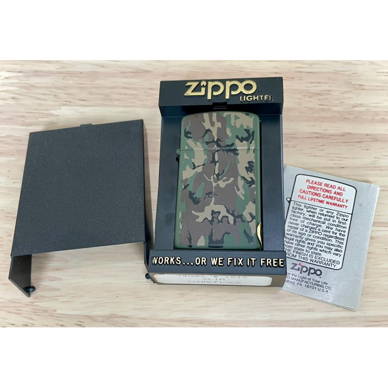 Zippo Camouflage Slim ปี 1988 ของแท้