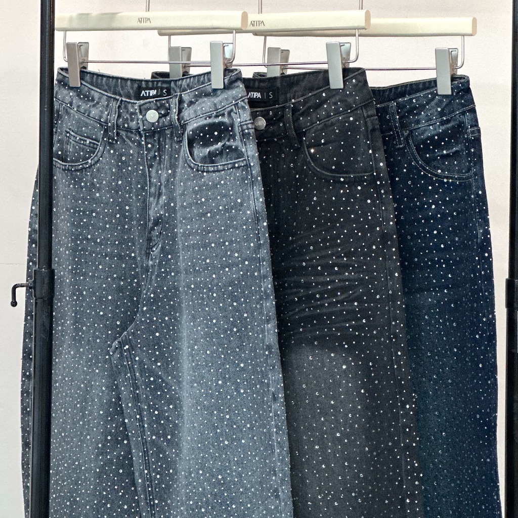 Atipashop - EGBERT WINK JEANS กางเกงยีนส์ ขายาว ทรงกระบอกกลาง ยีนส์วิ้ง พร้อมเข็มขัด รูปที่ 3