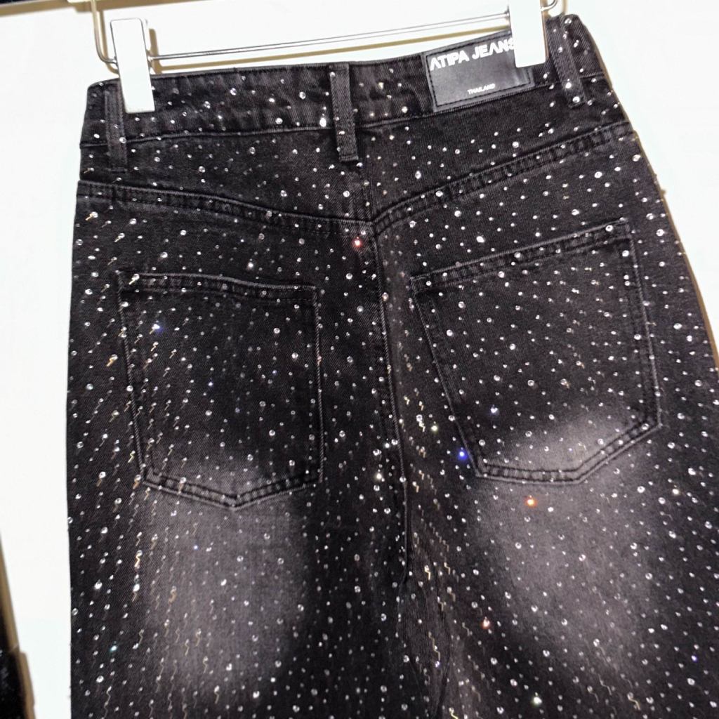 Atipashop - EGBERT WINK JEANS กางเกงยีนส์ ขายาว ทรงกระบอกกลาง ยีนส์วิ้ง พร้อมเข็มขัด รูปที่ 6