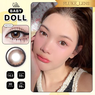 คอนแทคเลนส์(ขนาดกลาง) 💖 Baby Doll 💖 ตาหวานสายเกา อมน้ำ55% Kittykawaii ผลิตที่เกาหลี🇰🇷 ของแท้จากแบรนด์โดยตรง babydoll