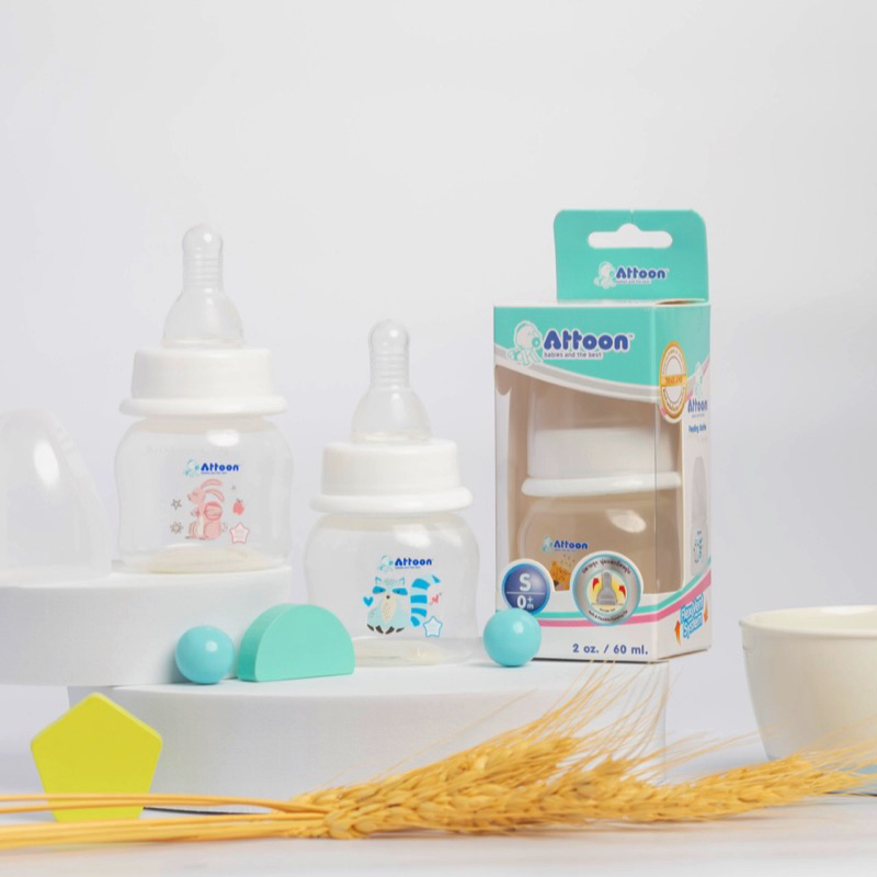 ขวดนม​ ATTOON​ ขนาด​ 2ออนซ์​ รุ่น​ Bright Hygienic Safe