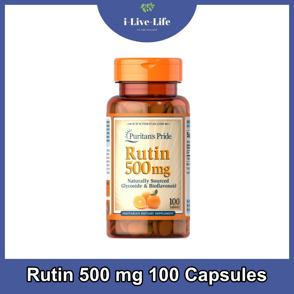Puritan's Pride - Rutin 500 mg 100 Capsules  อาหารเสริมรูติน