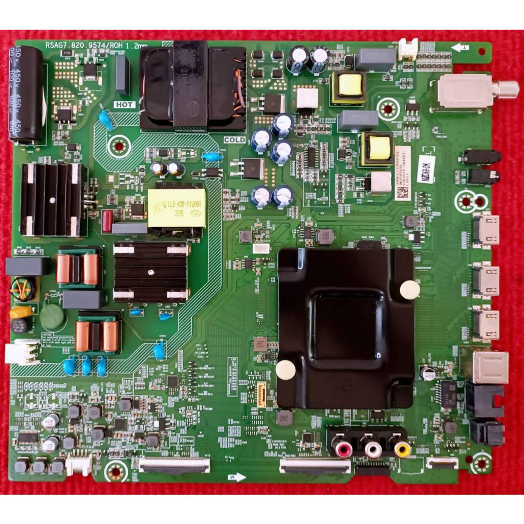 เมนบอร์ดทีวี Hisense ใช้กับรุ่น 50E7G , 50A6500G พาสบอร์ด RSAG7.820.9574/ROH