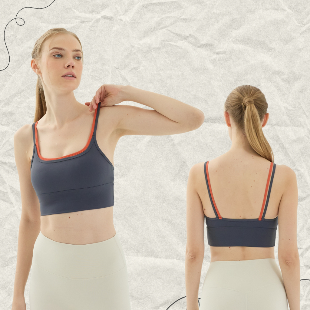 Riri Bra สปอร์ตบรา Two Tones สายเบิ้ลเล็ก Minimal but cute 7 สี  3 ไซส์ / พร้อมส่งจากไทย - รูปที่ 5