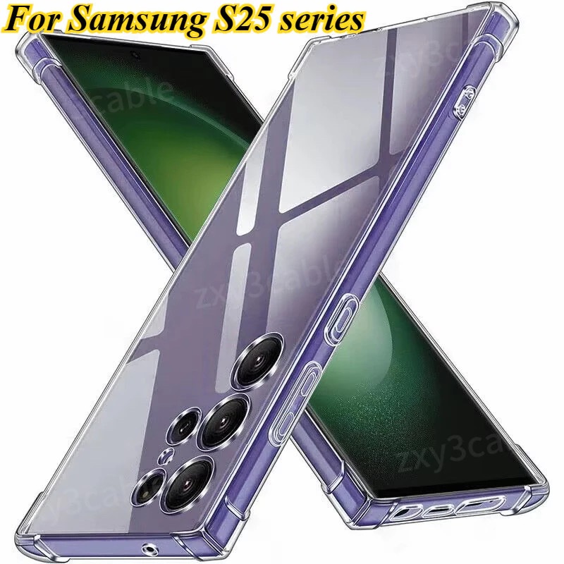 เคสโทรศัพท์ กันกระแทก ป้องกันเลนส์กล้อง สําหรับ Samsung S25 S23 S22 S26 FE S24 Plus Ultra S24FE S26ultra S25ultra S25fe