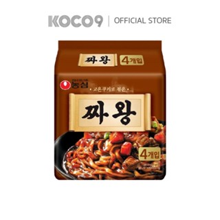 [แพ็ค 4 ซอง ]Nongshim ZHA WANG จา วัง (บะหมี่กึ่งสำเร็จรูปรส…
