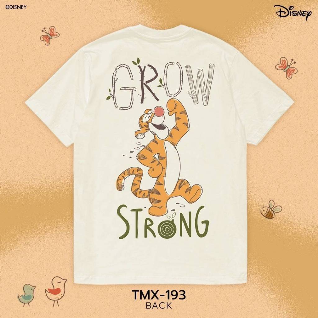 Power 7 Shop เสื้อยืดการ์ตูน ลาย "Winnie the Pooh" ลิขสิทธ์แท้ DISNEY(TMX-193-สีครีม) — صورة 4