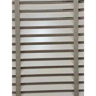 มู่ลี่ไม้ โฟมวูด Foamwood Blinds - A25-11 Ivory Color สีครีม ขนาดใบ 50mm.
