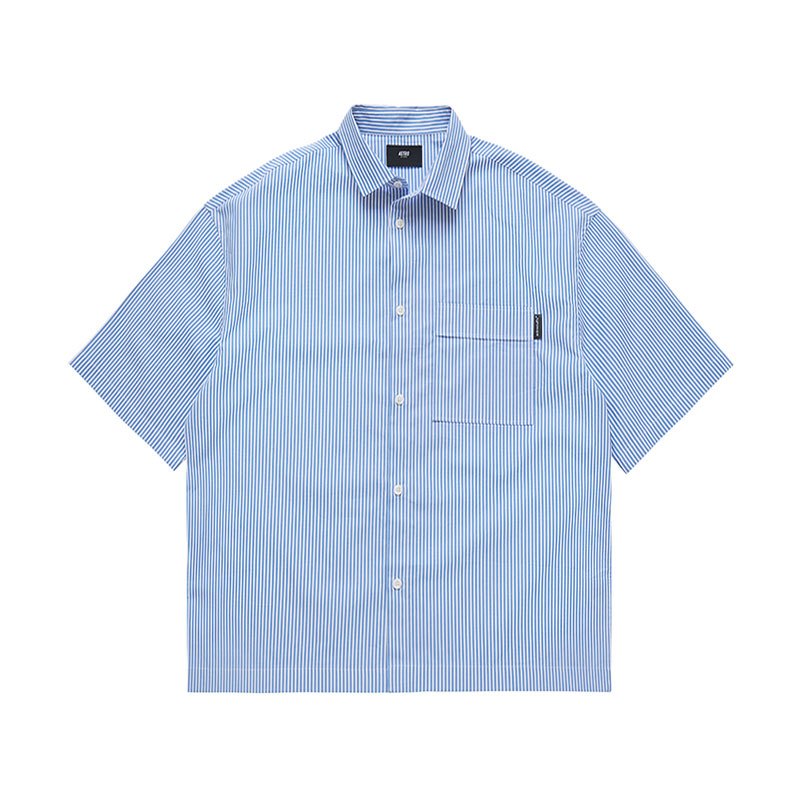 SS STRIPES SHIRT (STRIPED BLUE)