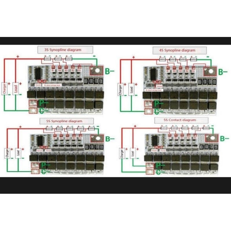 BMS LiFePo4  3.2V. 100A .3S/4S/5S
