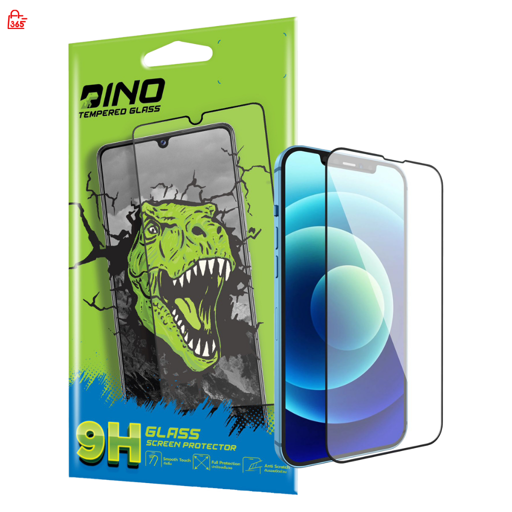 ฟิล์ม สำหรับ OPPO A15 A15s A16 A16K ฟิล์มกระจกกันรอย Dino แบบใสเต็มจอ ขอบสี