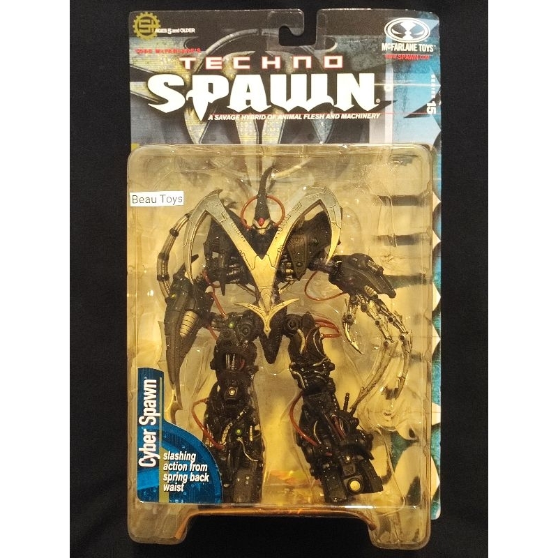 (ของแท้💯)McFarlane Toys Techno Spawn Cyber ​​Spawn 1999 Ultra Action Figure Series 15 (มือ1)🔴