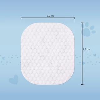 Jabs Happy Pets Eye Wipes ทิชชู่เปียก เช็ดตาสัตว์เลี้ยง แจ๊บส์ แผ่นกลม ขนาด 7.5 ซม. 50 แผ่น x1