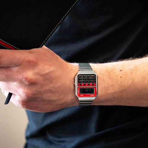 CASIO นาฬิกาข้อมือ สายสแตนเลส รุ่น CA-500WE,CA-500WEGG,CA-500WE-4B,CA-500WE-7B,CA-500WEGG-9B
