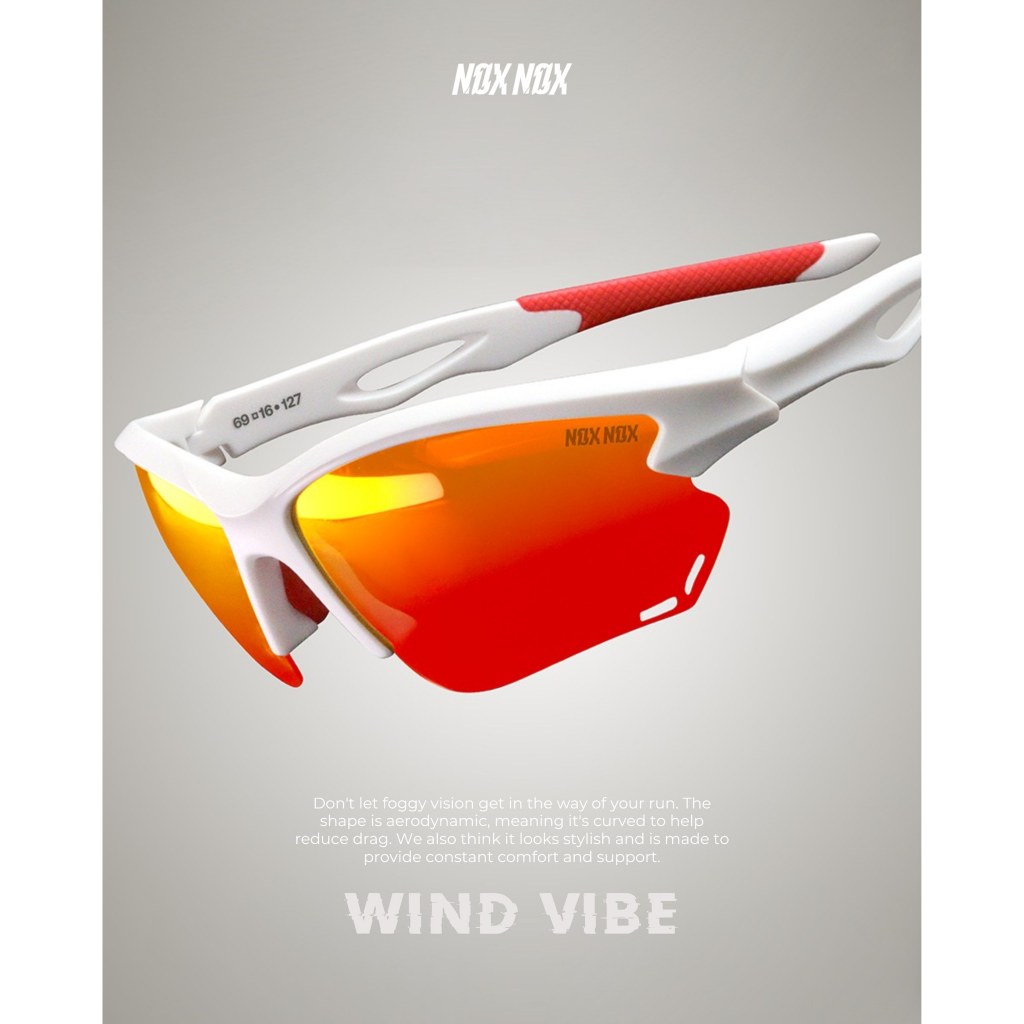 NOXNOX SUNGLASSES WIND VIBE แว่นตากันแดดรุ่น WIND VIBE พร้อมกล่องและถุงผ้า - รูปที่ 4