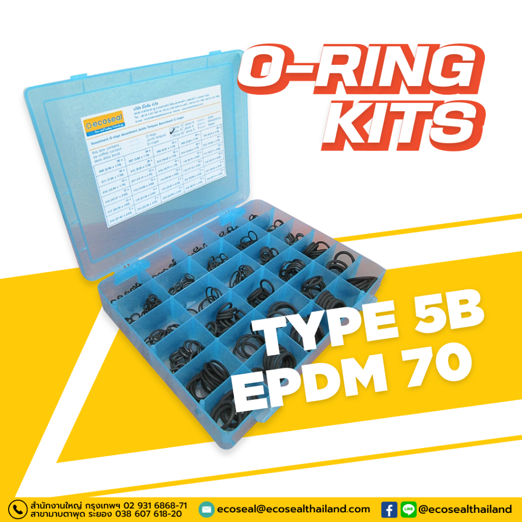O-RING KIT TYPE 5B EPDM 70 โอริง สินค้าพร้อมส่ง