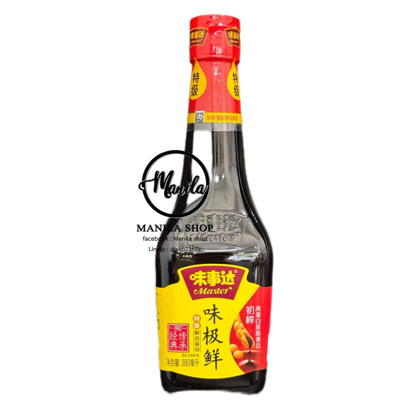 🍶 ซีอิ้วขาว ซอสถั่วเหลือง มาสเตอร์ Master 味事达 เคล็ดลับความอร่อยในทุกเมนูอาหาร 380ml