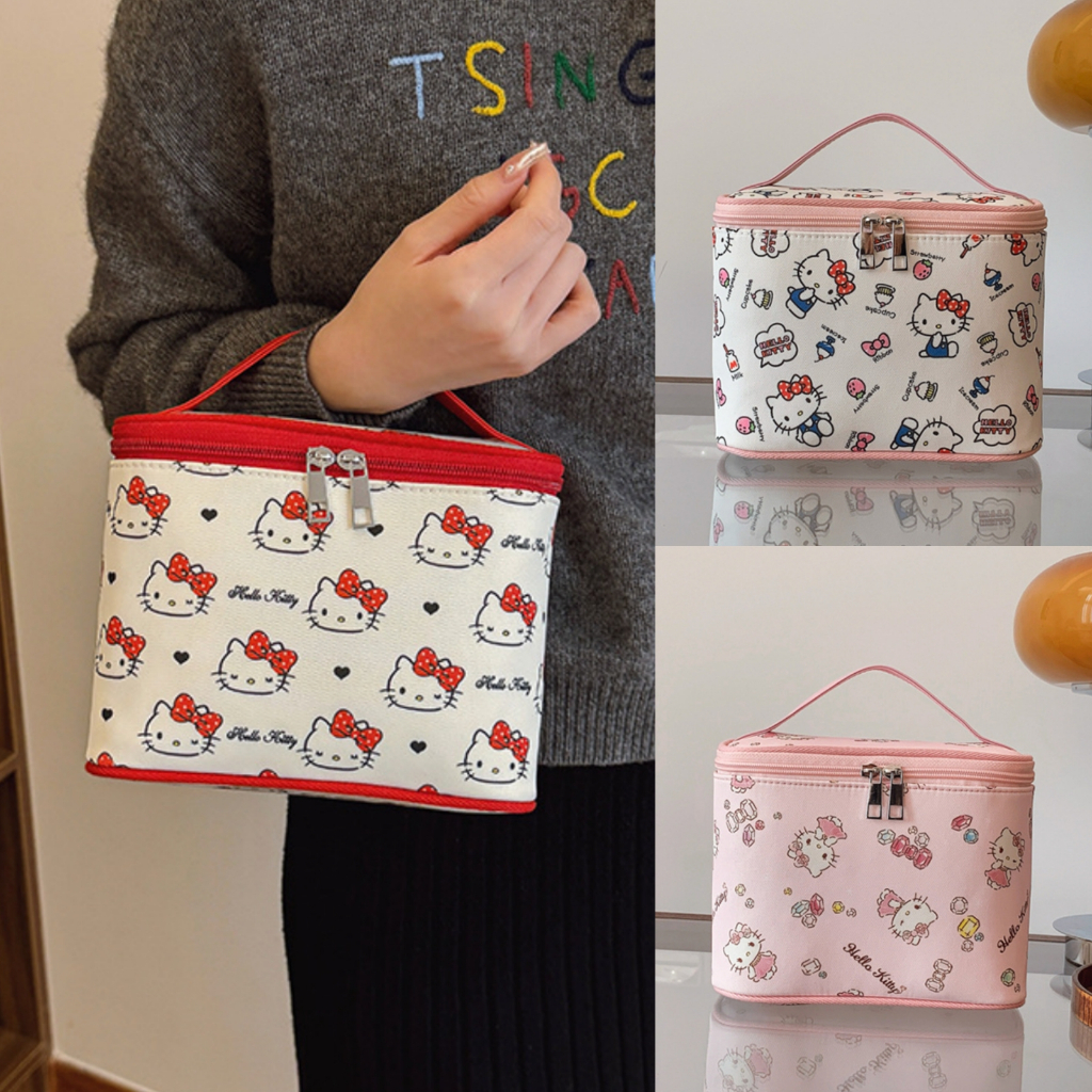 พร้อมส่ง💕 กระเป๋าเครื่องสำอางค์ คิตตี้ ลิขสิทธิ์แท้ น่ารัก ความจุเยอะ