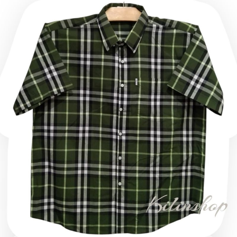 เสื้อเชิ้ตแขนสั้นคอปกผ้าคอตตอนมีไซส์เล็ก-ไซส์ใหญ่ M-6XL รอบอก 42-60นิ้ว