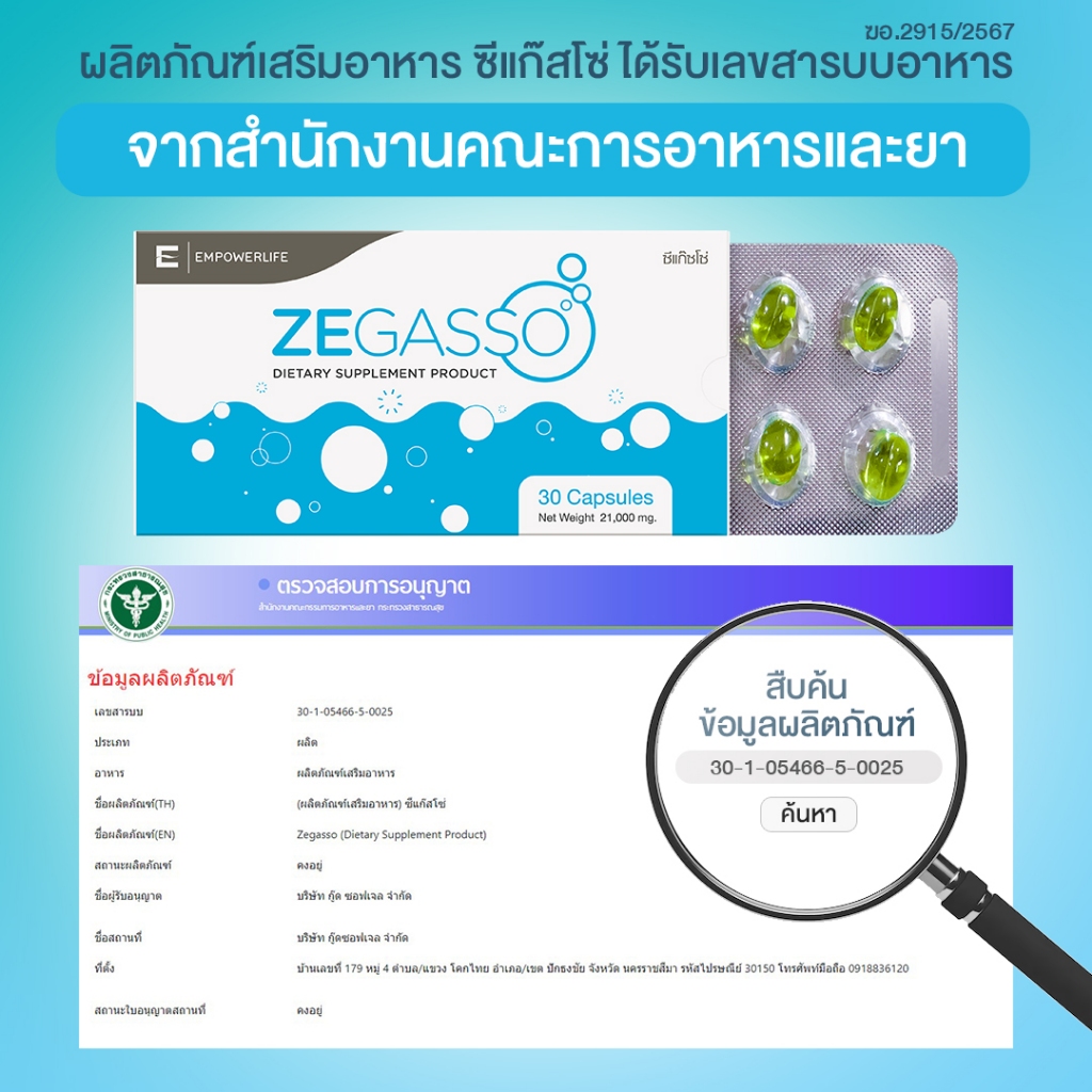 Ze-Gasso สมุนไพรขับลม ลดแน่น–อืด จุกเสียด | ช่วยย่อย หลังอาหาร | 12 แผง (120 แคปซูล) - รูปที่ 5