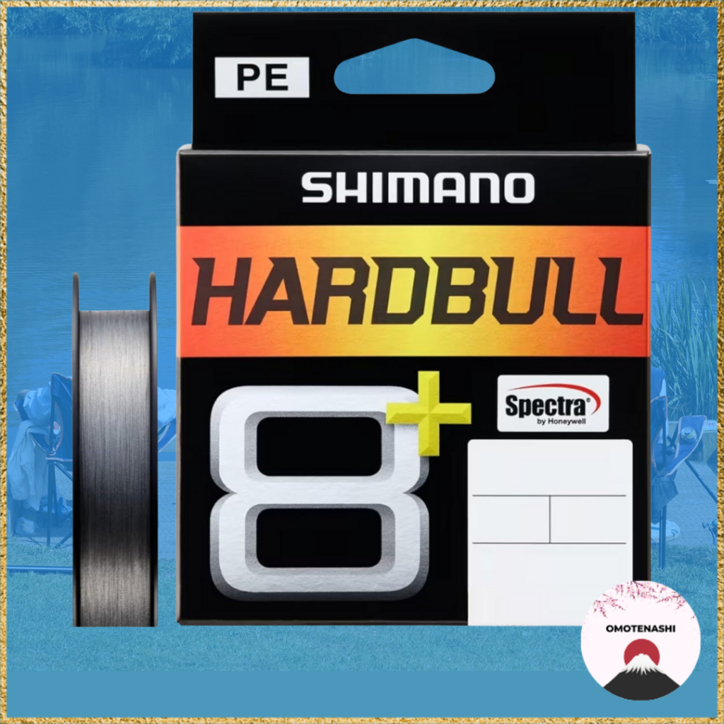 SHIMANO PE Line Hard Bull 8+ ชิมาโน่ 100m, 150m, 200m, 0.6 to 6.0 / Green, Steel Gray Hardbull สาย