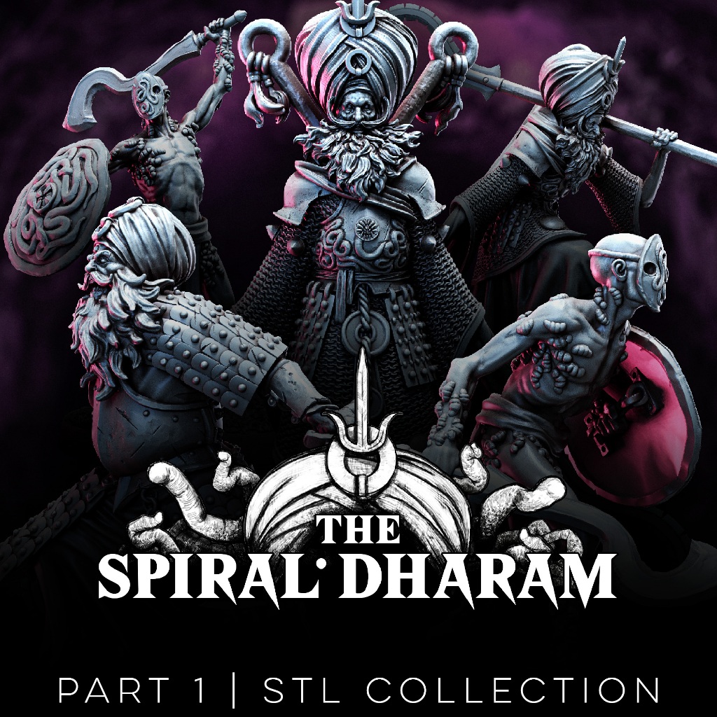 Spiral Dharam : Collection - proxy miniature สำหรับ Trench Crusade [ผลิตภายใน 1-3 วัน]