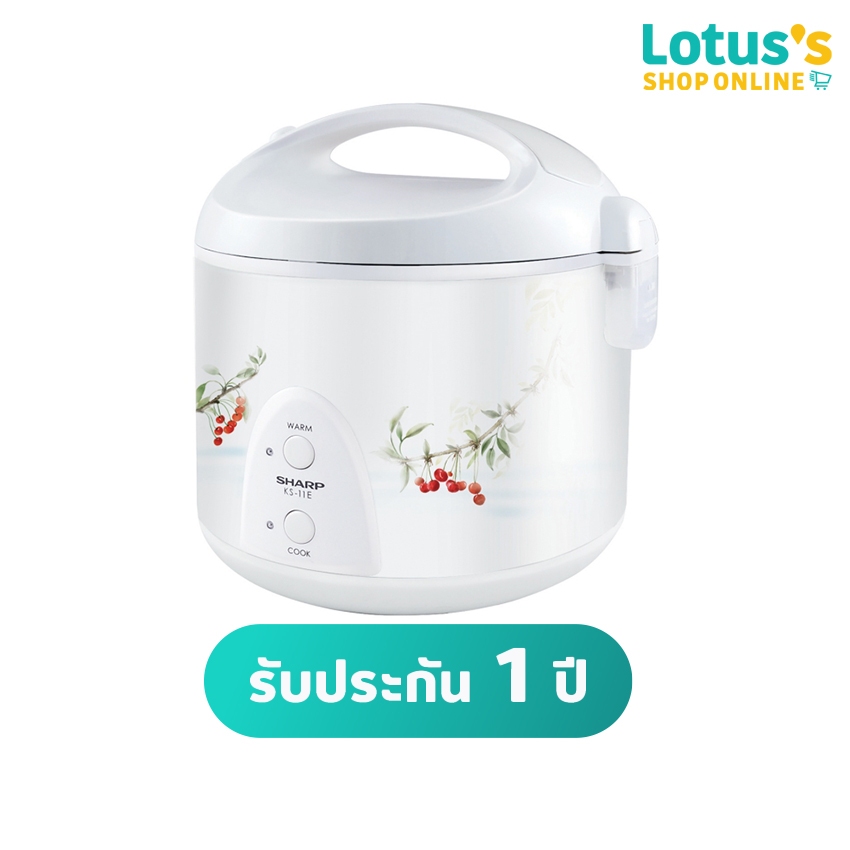 ชาร์ป หม้อหุงข้าวอุ่นทิพย์ ความจุ 1 ลิตร รุ่น KS-11E (คละสี,คละแบบ) SHARP RICE COOKER JAR TYPE 1 L. #KS-11E (ASSORTED)