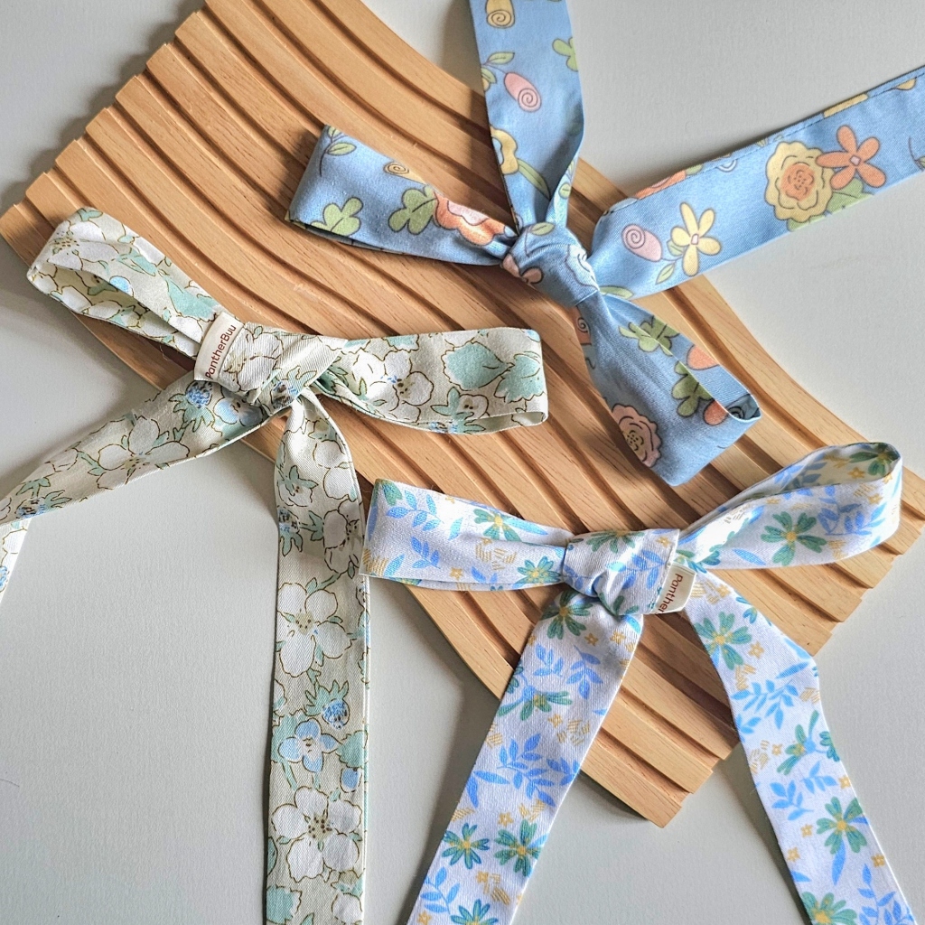 โบว์ผูกผม ผ้าคาดผม • Green in Bloom Collection