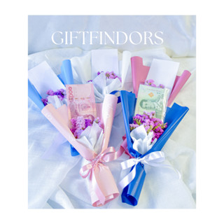 New‼️ ช่อดอกไม้แห้งพร้อมซองใส่เงิน 1 ซอง (ช่อขนาดเล็ก)