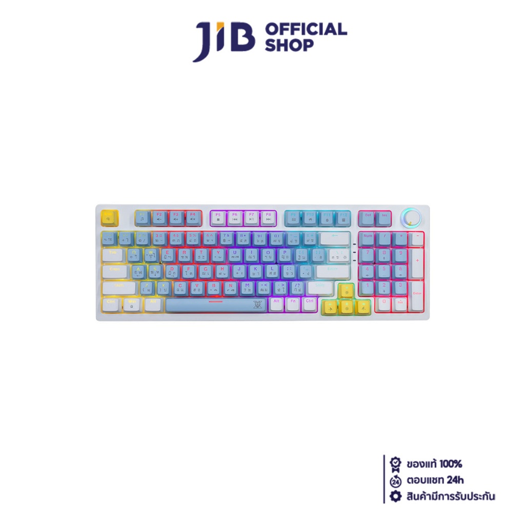 KEYBOARD (คีย์บอร์ด) NUBWO X801 ELEANOR (WHITE-BLUE) - SET C