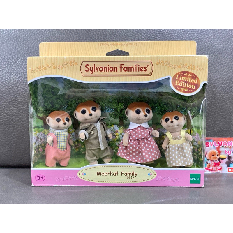 Sylvanian Meerkat Family มือ 1 รุ่น Limited ครบรอบ 35 ปี เมียแคท ครอบครัว ตุ๊กตา ครอบครัวตุ๊กตา ซิลวาเนียน