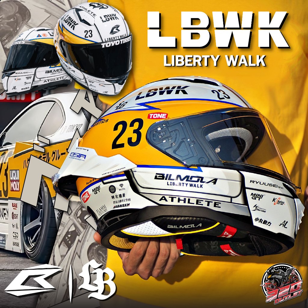 หมวกกันน็อค BILMOLA LIBERTY WALK SUPER SILHOUETTE | Limited Edition ส่งไว !!320SP OUTLET !!