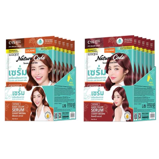 #Lolane Nature Code Botanic Hair Color มี 18สี เซรั่มเปลี่ยนสีผมถาวร 30+30 ml. 1ซอง