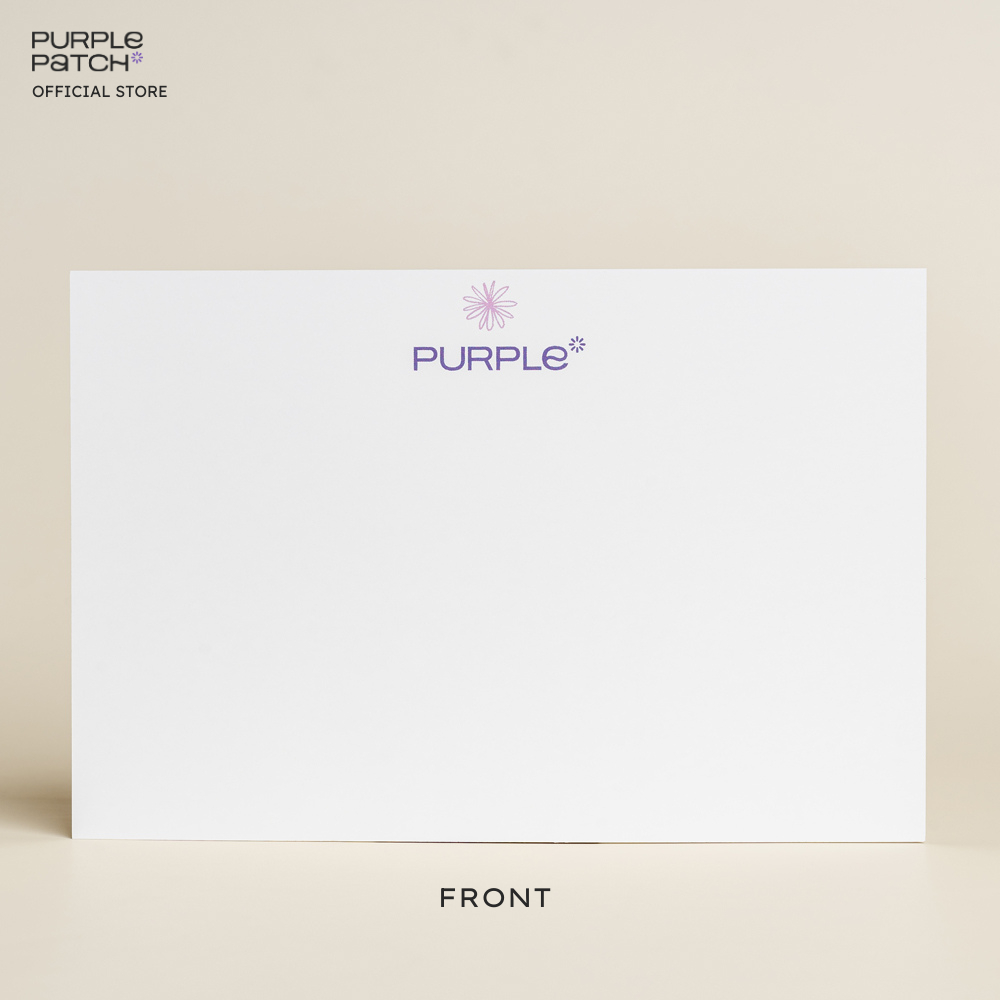 การ์ดอวยพร Purple Patch Note Card *Authenticity is Magnetic*