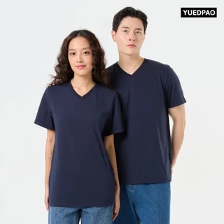 Yuedpao Ultrasoft Non-Iron [NEW] เสื้อยืดคอวี ผ้านุ่มใส่สบาย ไม่ย้วย ไม่หด ไม่ต้องรีด เสื้อยืดสีพื้น - Set Sky Blue