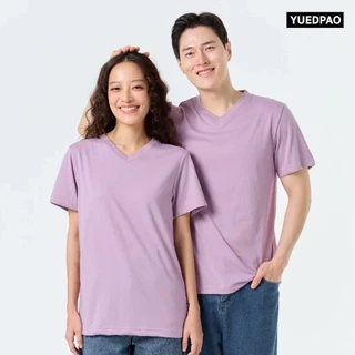 Yuedpao Ultrasoft Non-Iron [NEW] เสื้อยืดคอวี ผ้านุ่มใส่สบาย ไม่ย้วย ไม่หด ไม่ต้องรีด เสื้อยืดสีพื้น - Set Sky Blue