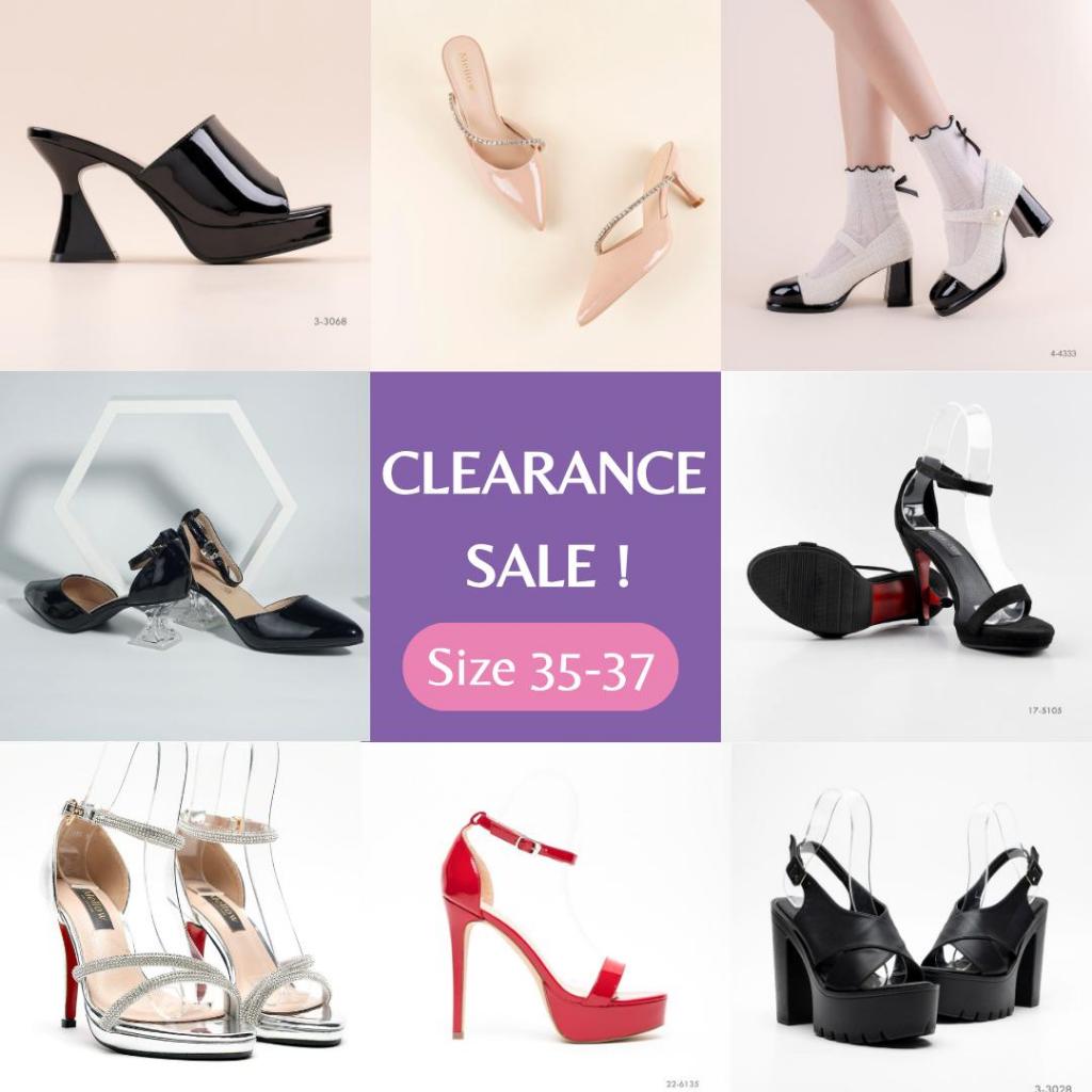 [ Clearance Sale ] รองเท้าส้นสูง/ส้นแบน คละแบบ ไซส์ 35-37