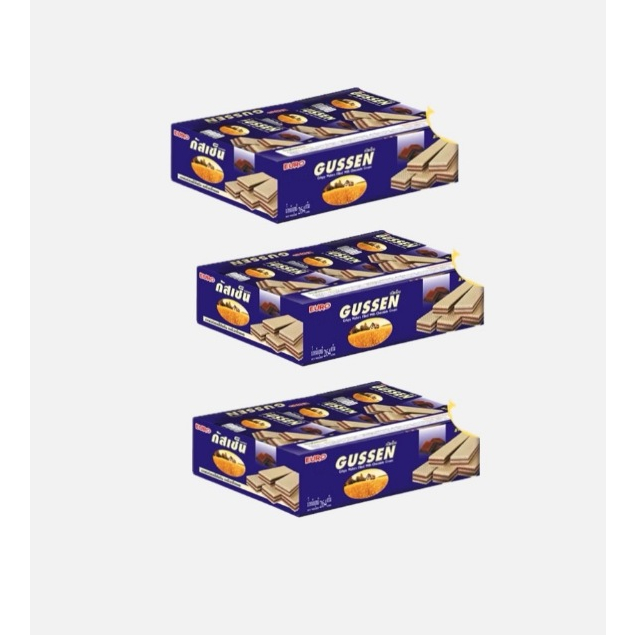 (ส่งฟรี)กัสเซ่น ขนมเวเฟอร์สอดไส้ครีม 25 กรัม ( 3 กล่อง)