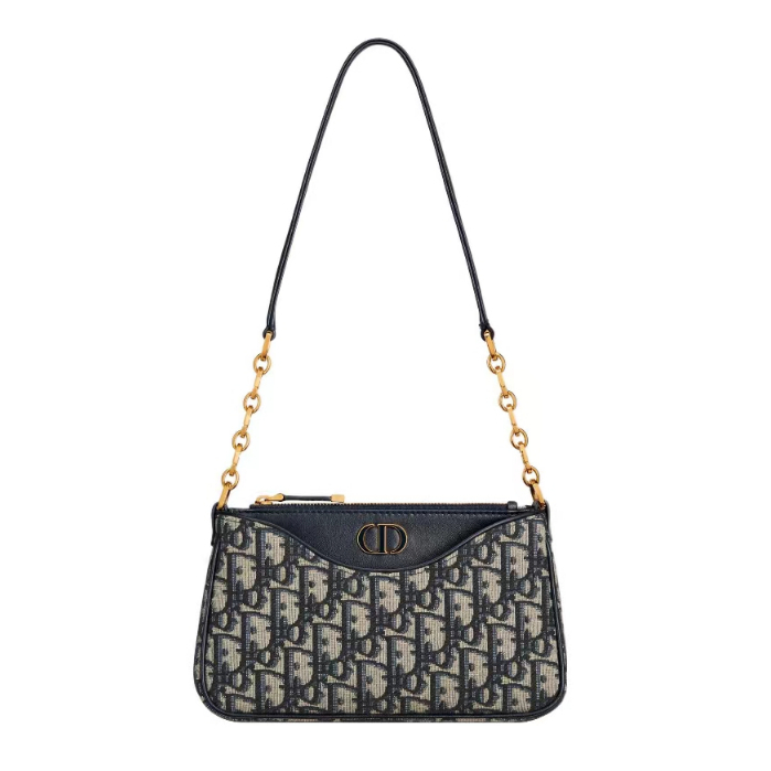 Dior ดิออร์ 30 Montaigne การออกแบบโซ่วินเทจ elegant shoulder bag กระเป๋าแฟชั่นสุภาพสตรีที่ละเอียดอ่อน ของแท้