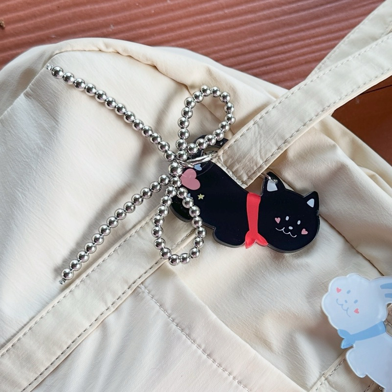 🐇 𝐜𝐚𝐫𝐚𝐛𝐢𝐧𝐞𝐫 - bobo&ruby ที่แขวนกระเป๋า ตะขออคริลิค 8cm. 🐈‍⬛