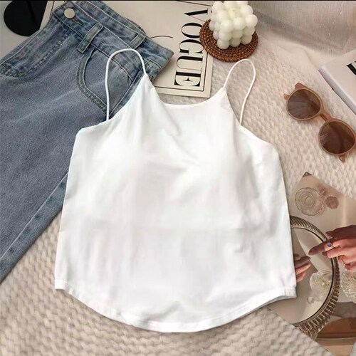 เสื้อสายเดี่ยว ชุดชั้นในหญิง บราสายเดี่ยว มีฟองน้ำในตัว ผ้านิ่มยืด รุ่น L1158/L1045 - รูปที่ 3