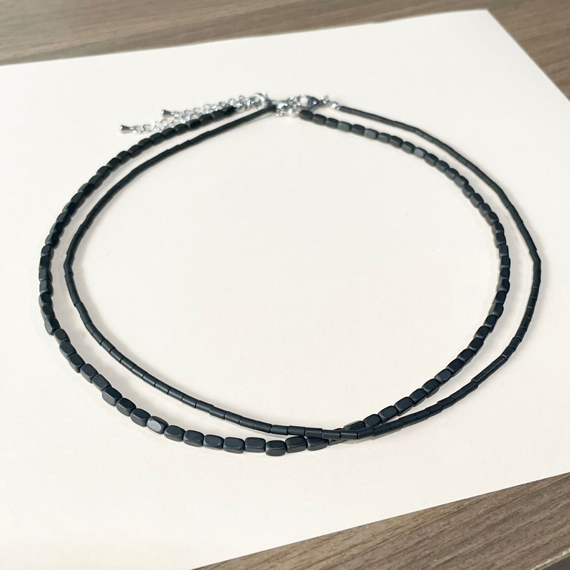 สร้อยหินเฮมาไทต์ สร้อยหินแท้ Hematite Necklace Genuine Stone
