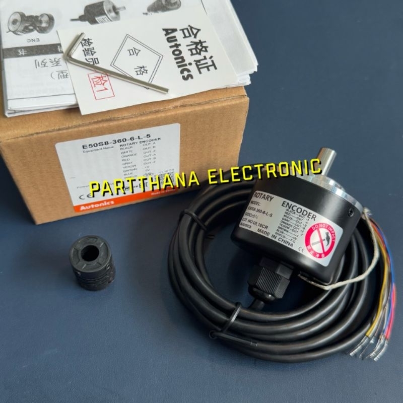 E50S8-360-6-L-5 Encoderแกน 8 มิล 360 P/Rไฟ 5VDC