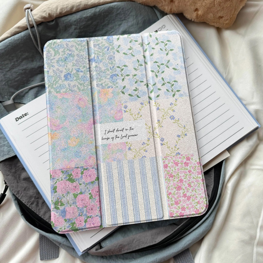 ✨พร้อมส่ง✨เคสiPadหมุน 360° Melody Gen12 Pro13 Air7/6 11 Air5/4 ดอกไม้ เคสไอแพด Gen6/5 Air3 Mini7/6