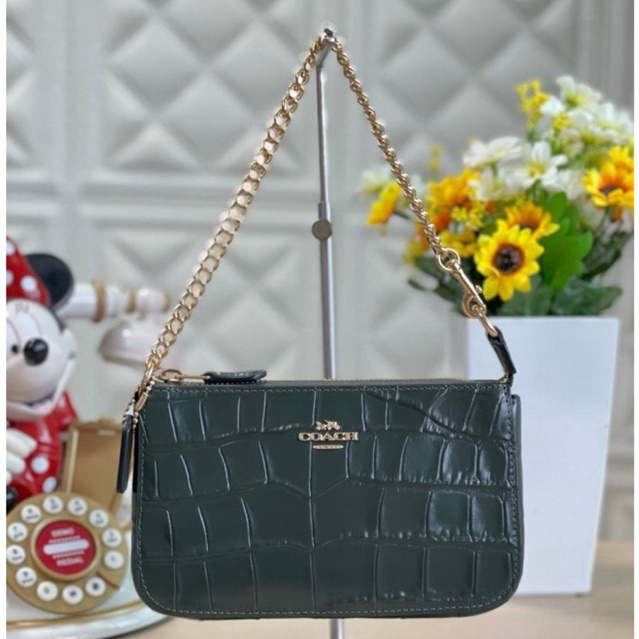 พร้อมส่ง Coach Nolita 19 Crocodile-embossed leather