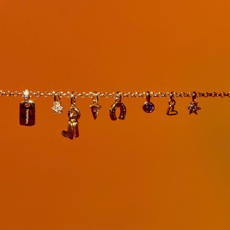 Valleydarley - Dazzling 14k gold plated Charms (ชาร์มเท่านั้น)