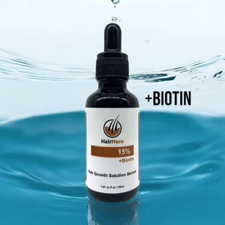 Hair Hero 15% plus biotin เซรั่มปลูกผม