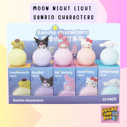 [พร้อมส่ง] โคมไฟ Sanrio Moonlight Night Light โคมไฟตั้งโต๊ะซานริโอ้ ลิขสิทธิ์แท้ (มีโฮโลแกรม)