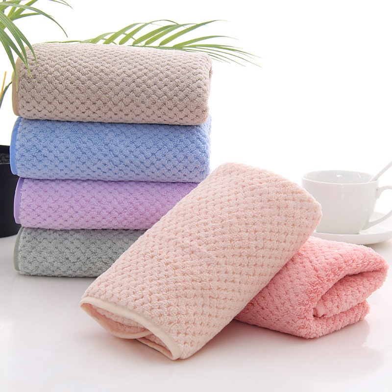 MJB-01 【ขนาด35x75ซม.】ผ้าเช็ดตัวรังผึ้ง สาเก ผ้าขนหนูอาบน้ำ ขนนุ่ม ซับน้ำดี ราคาถูก  นุ่มไม่บาดผิว